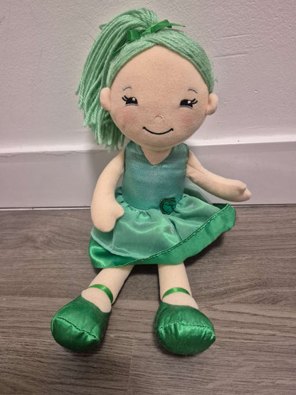 Nat & Jules Demdaco Green Doll Plush Vintage (10 Inch)