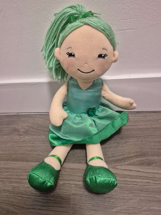 Nat & Jules Demdaco Green Doll Plush Vintage (10 Inch)