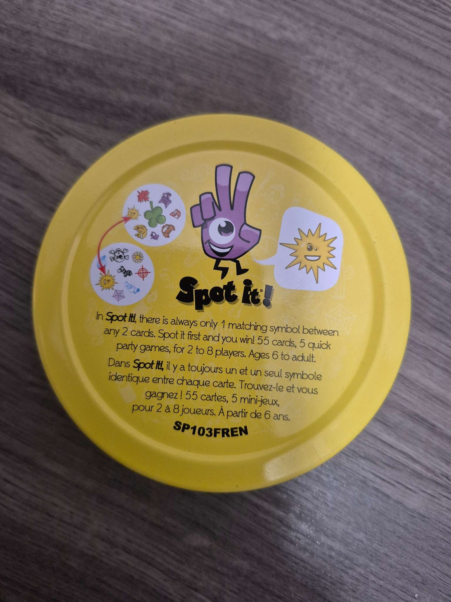 Spot It! 55 piece card game