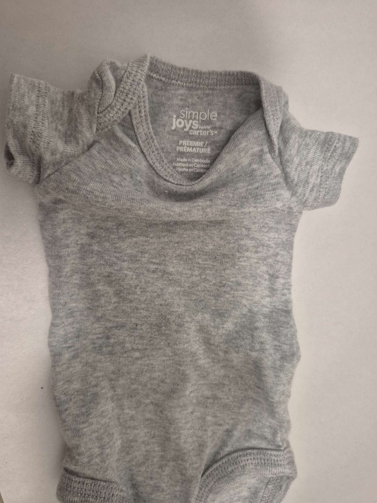 Preemie Baby Neutral and Gray Bundle Onsies And Sleepers And Hat, Kids Newborn