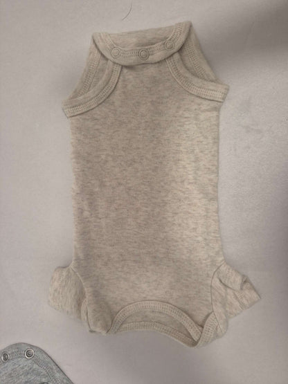 Preemie Baby Neutral and Gray Bundle Onsies And Sleepers And Hat, Kids Newborn