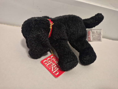 Gund Little Puddles Black Lab Puppy Plush NWT