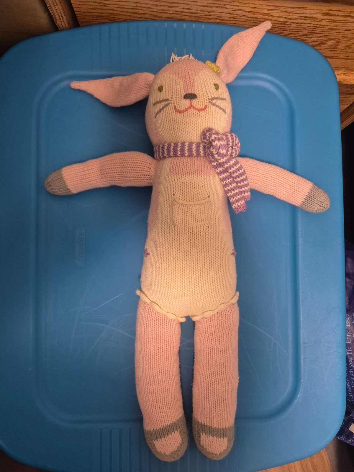 Blabla Kids Fleur the Bunny hand-knit doll 18 Inch