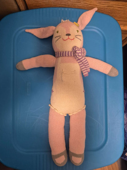 Blabla Kids Fleur the Bunny hand-knit doll 18 Inch