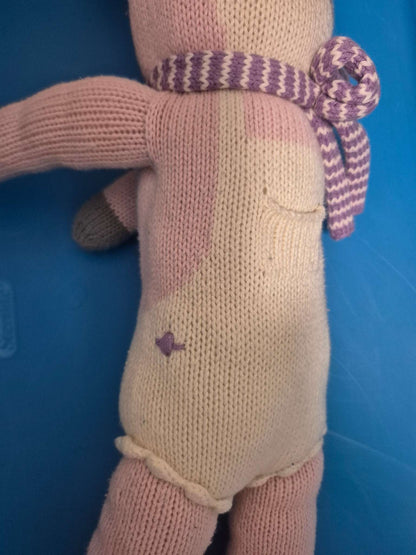 Blabla Kids Fleur the Bunny hand-knit doll 18 Inch