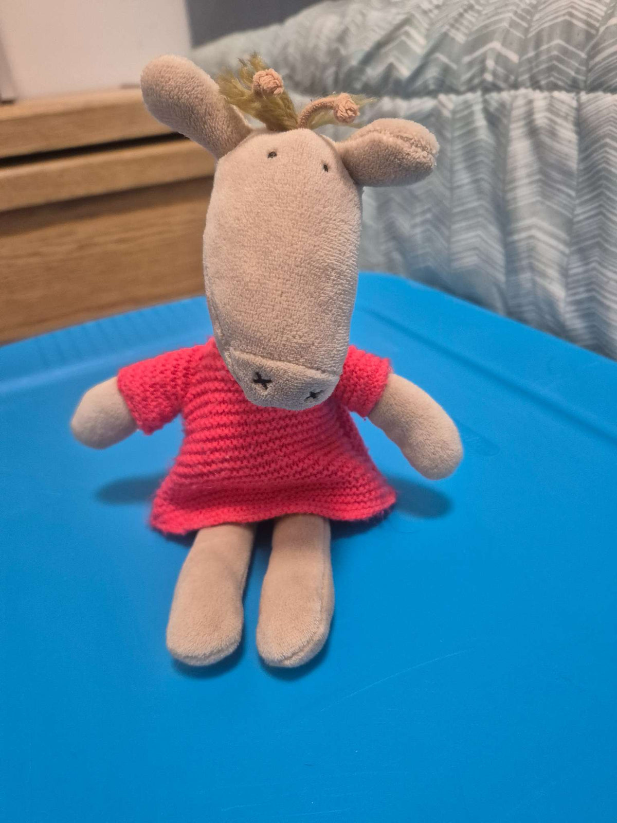 Little Jellycat Pitpat Giraffe Plush Soft Toy Red Dress