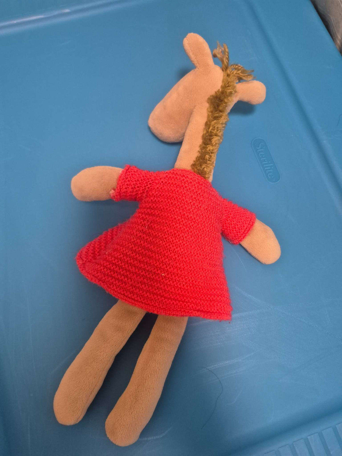 Little Jellycat Pitpat Giraffe Plush Soft Toy Red Dress