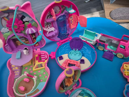 Large Polly Pocket Minis Bundle Compacts and Figures