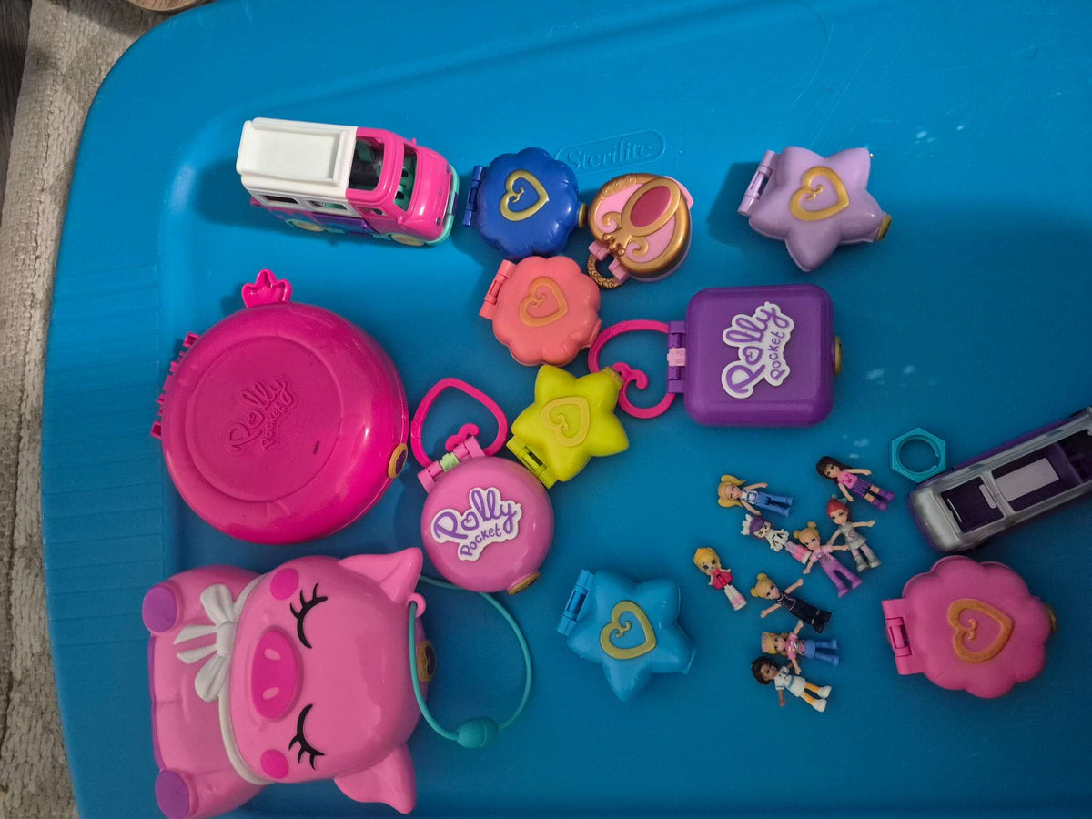 Large Polly Pocket Minis Bundle Compacts and Figures