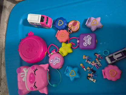 Large Polly Pocket Minis Bundle Compacts and Figures