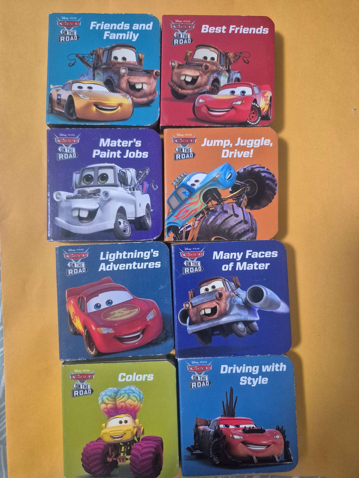 Disney Pixar Cars On the Road MyFirst Library Bundle Of 8