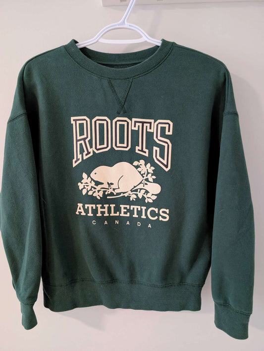 EUC green Roots crewneck, Kids 12 & 14 (large)