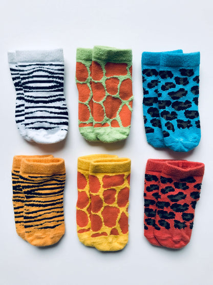 0-12M Trumpette Jungle Critters Sock Bundle, Retails $35.00