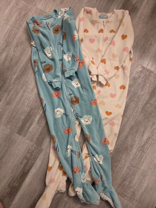 Girls Full body Long sleeve pajamas, Kids 5/5T