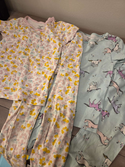 Girls short sleeve pajama sets, Kids 4/4T