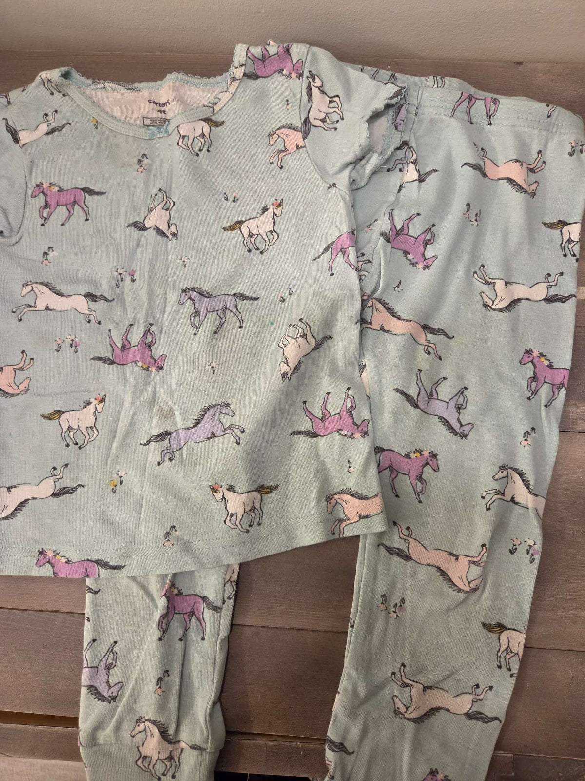 Girls short sleeve pajama sets, Kids 4/4T