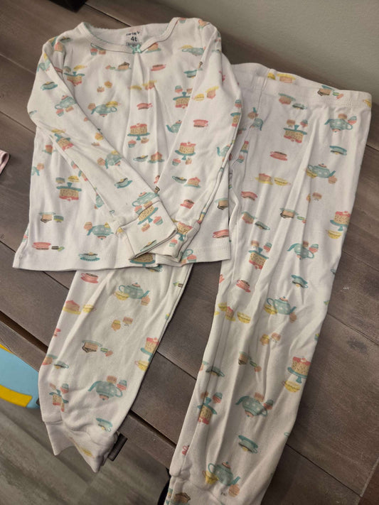 Girls long sleeve pajama set, Kids 4/4T