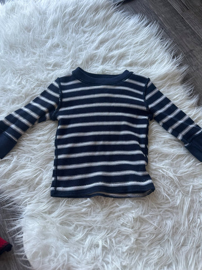 2 waffle knit shirts , Kids 12 Month (9-12M)
