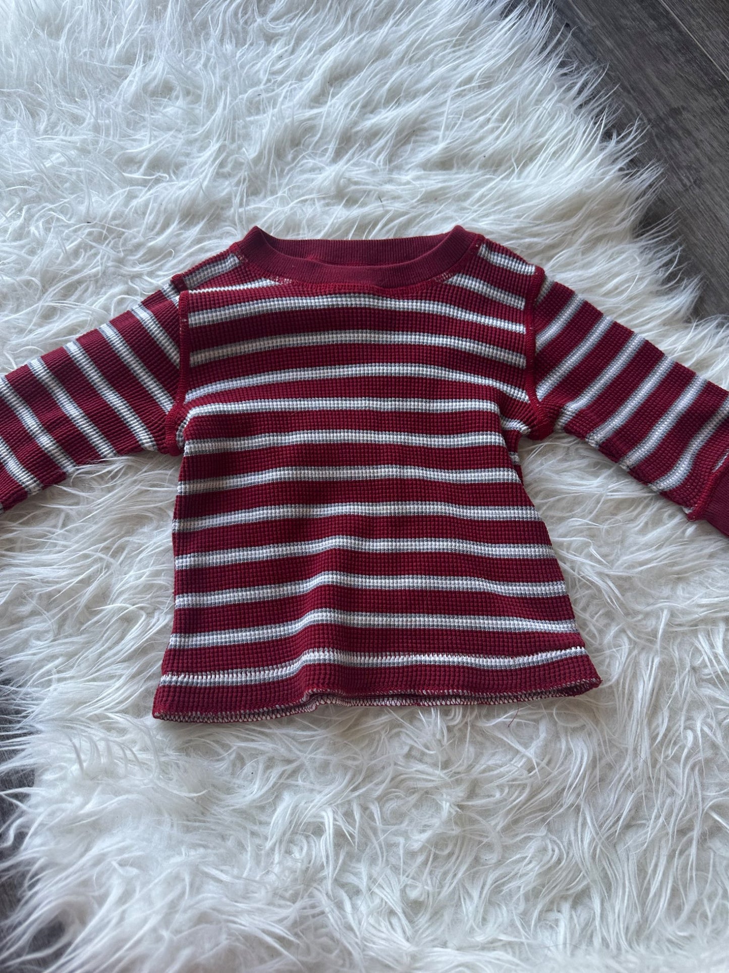 2 waffle knit shirts , Kids 12 Month (9-12M)