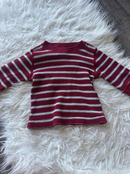 2 waffle knit shirts , Kids 12 Month (9-12M)
