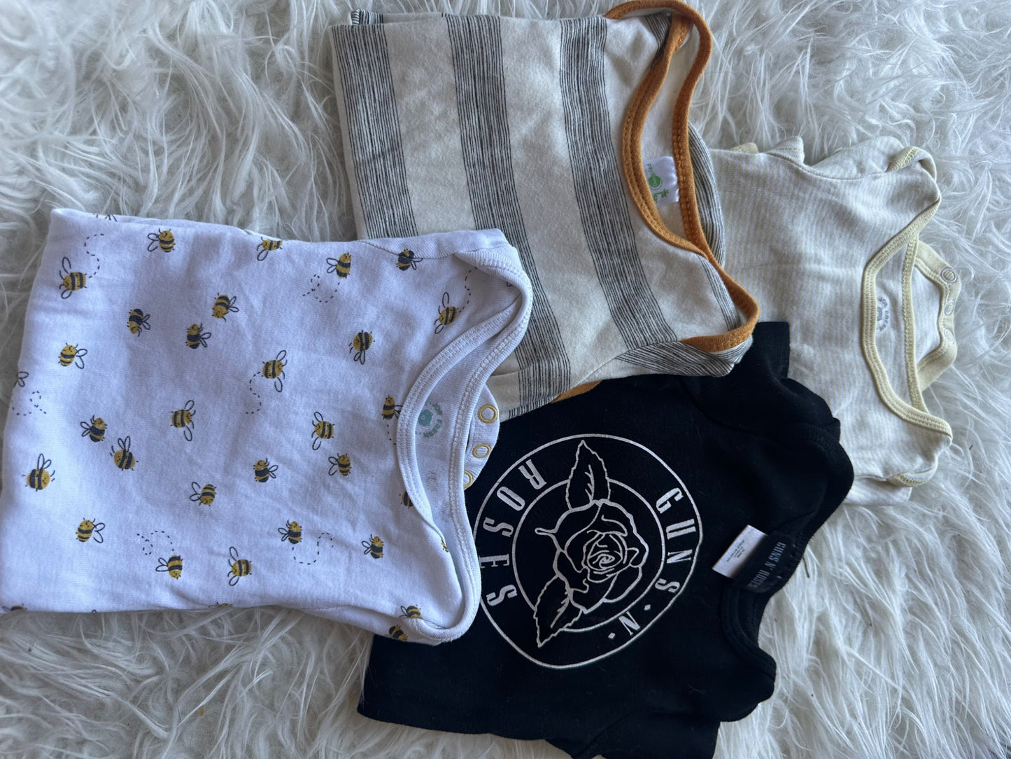 4 diaper shirts , Kids 9 Month (6-9M)