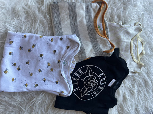 4 diaper shirts , Kids 9 Month (6-9M)