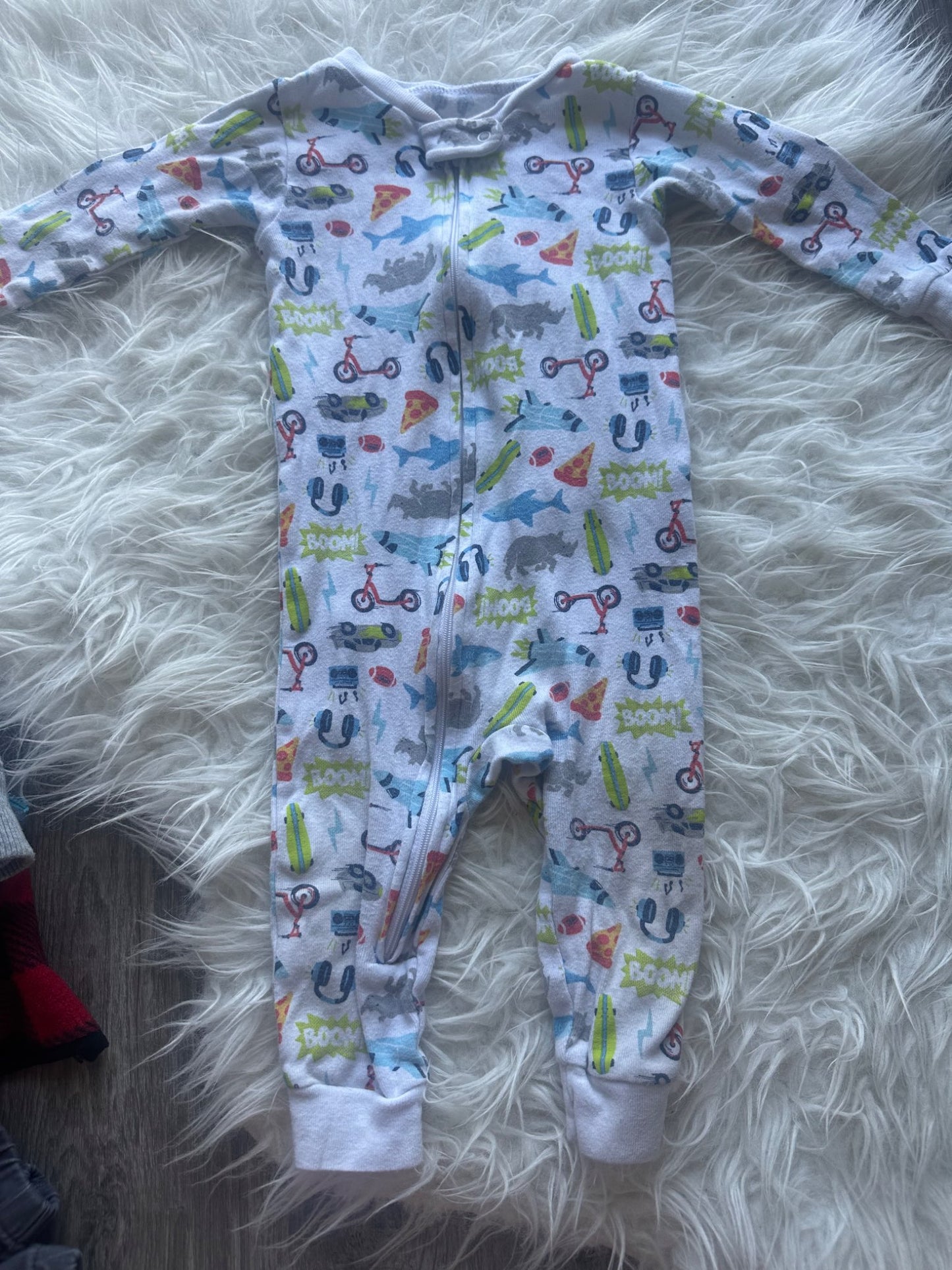 4 pairs of Boys footless sleepers , Kids 9 Month (6-9M)