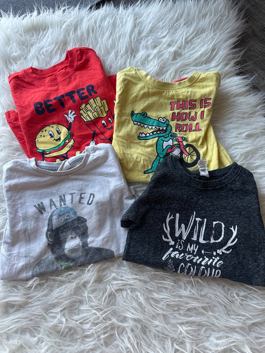 4 Graphic T’s , Kids 18 Month (12-18M)