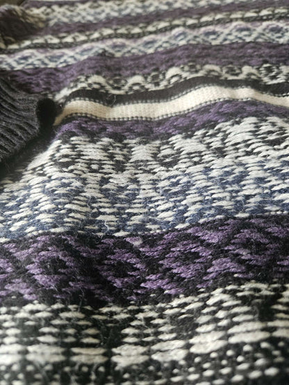 Long Thyme Nursing sweater size M (purple, black stripe), Maternity M (8-10)