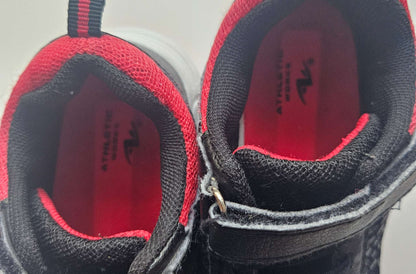 Red and black Athletic works running shoes size 9 MSRP $15, Shoes 9 (Toddler:2-4yr)