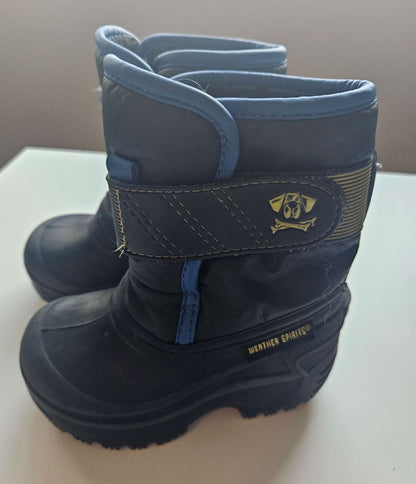 Black and Blue Lucky B winter boots size 5, Shoes 5 (Walkers:12-24 mth)