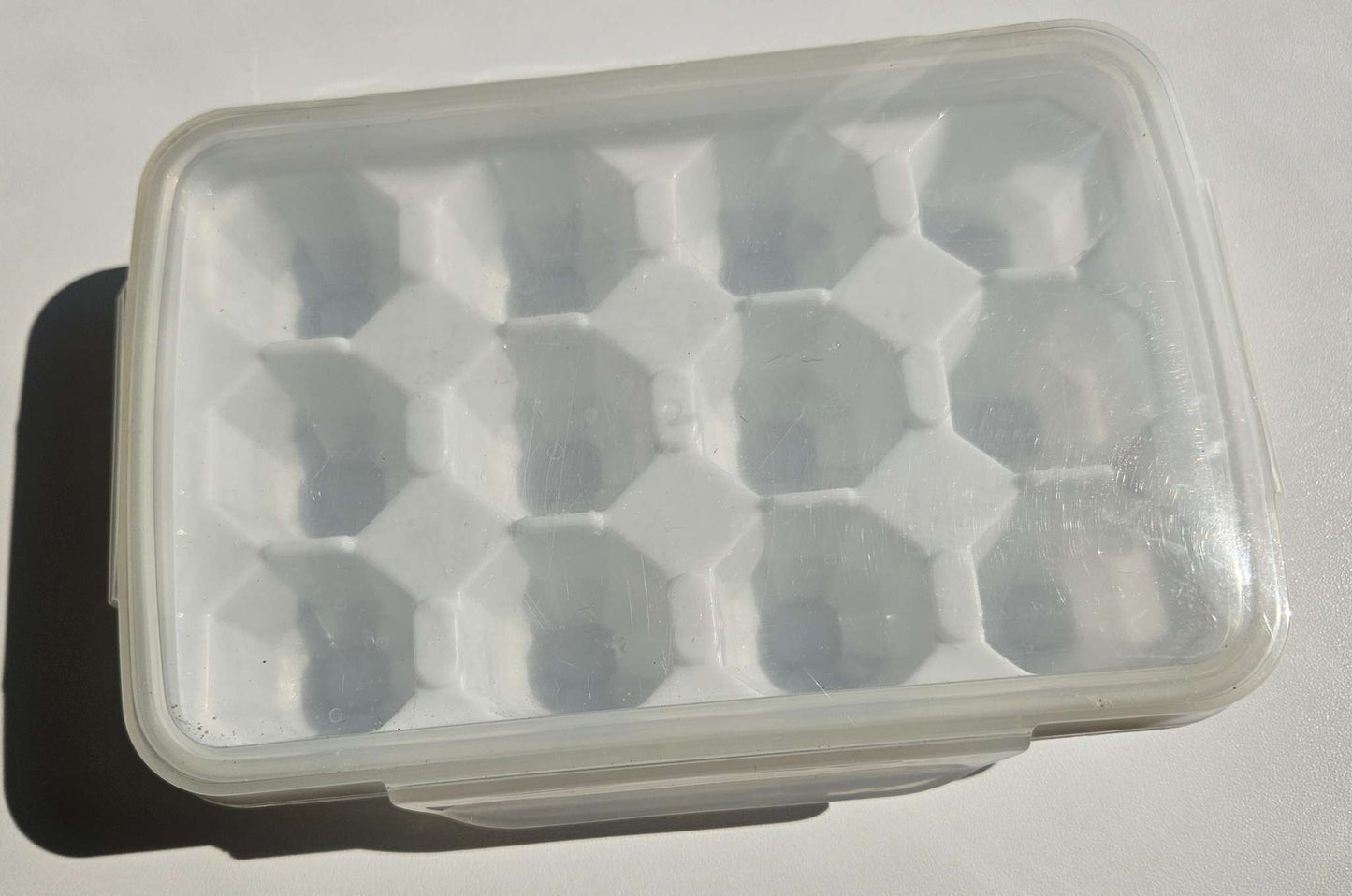 Baby food cube tray and lid