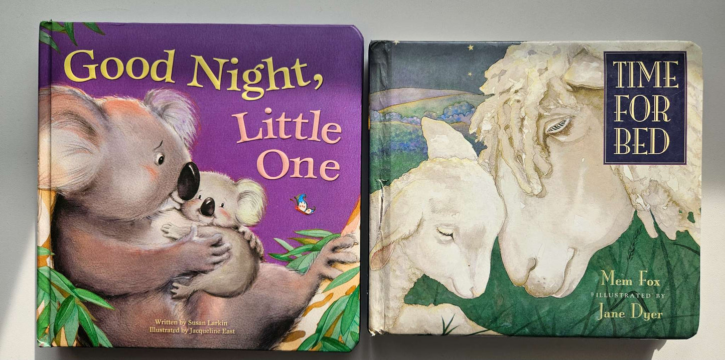Good night little one and Time for Bed board books