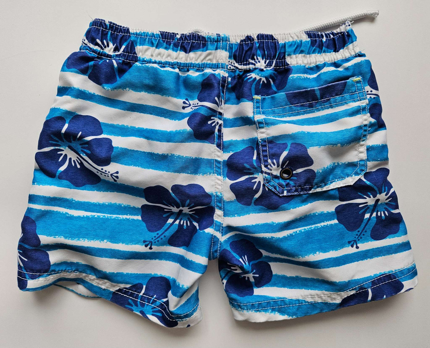Blue floral gymboree swim trunks , Kids 3T