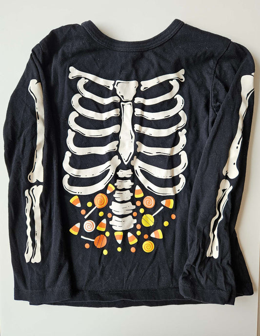Childrens place skeleton halloween shirt , Kids 3T