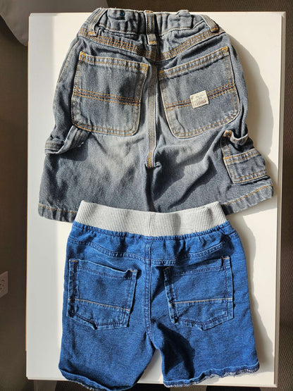 Set of 2 Jean/jeggings shorts , Kids 3T