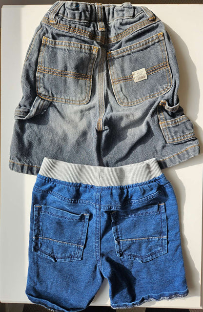 Set of 2 Jean/jeggings shorts , Kids 3T