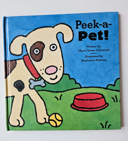 Peek-a-pet hardcover book