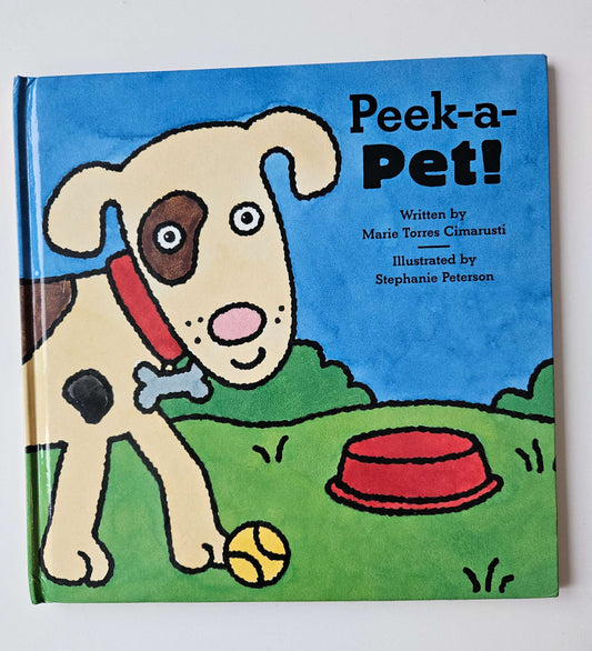 Peek-a-pet hardcover book