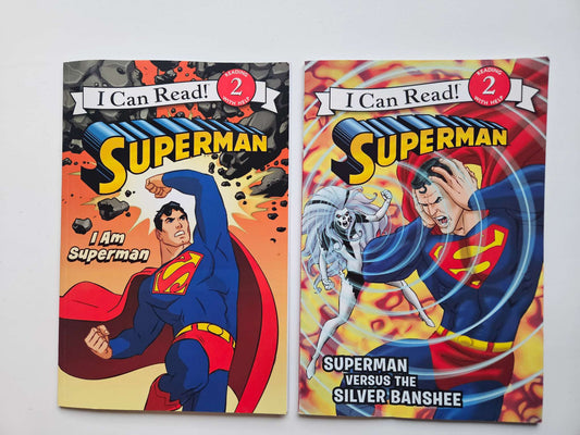 I can read level 2 Superman books -set of 2