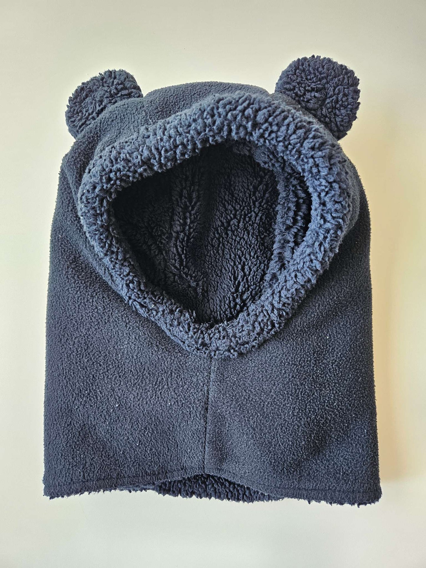 Joe Fresh navy blue teddy bear winter hat