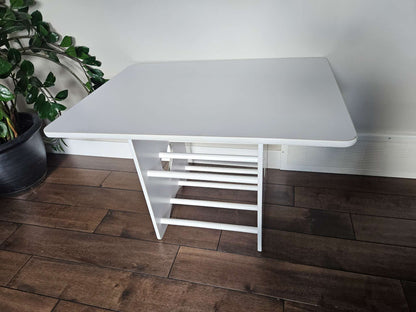 White Kidcraft heart table