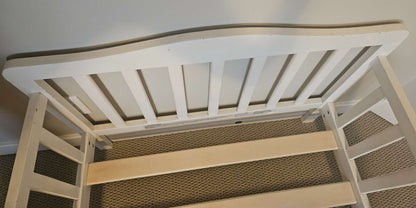 White toddler bed