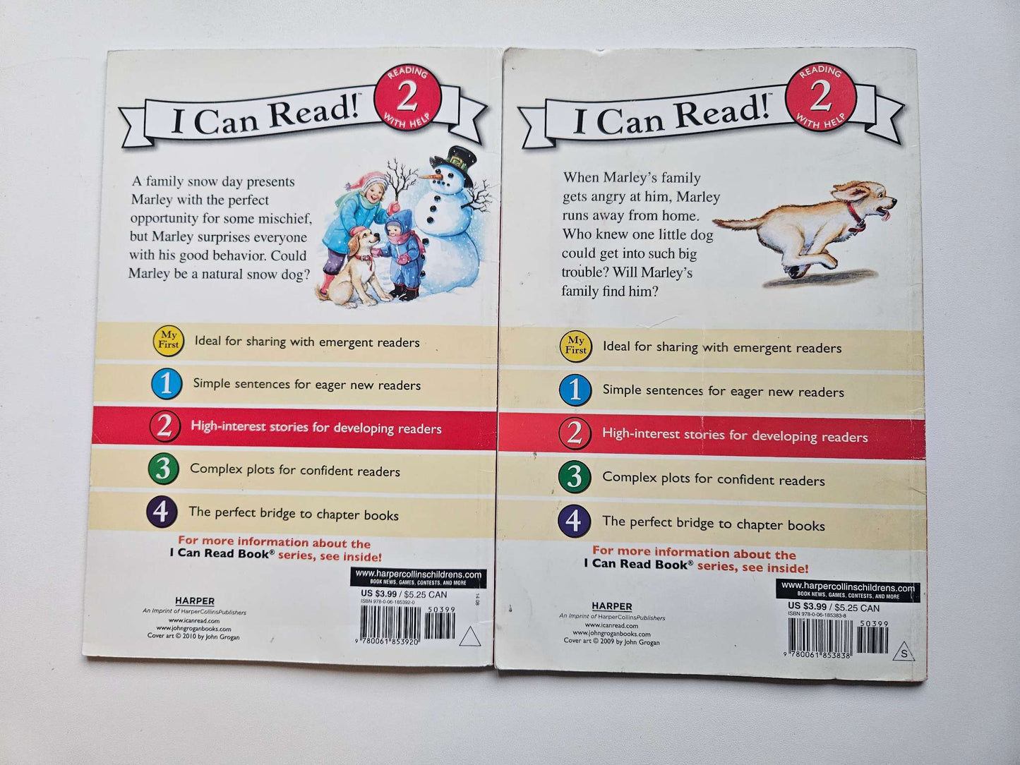 Marley I can read level 2 books set of 2