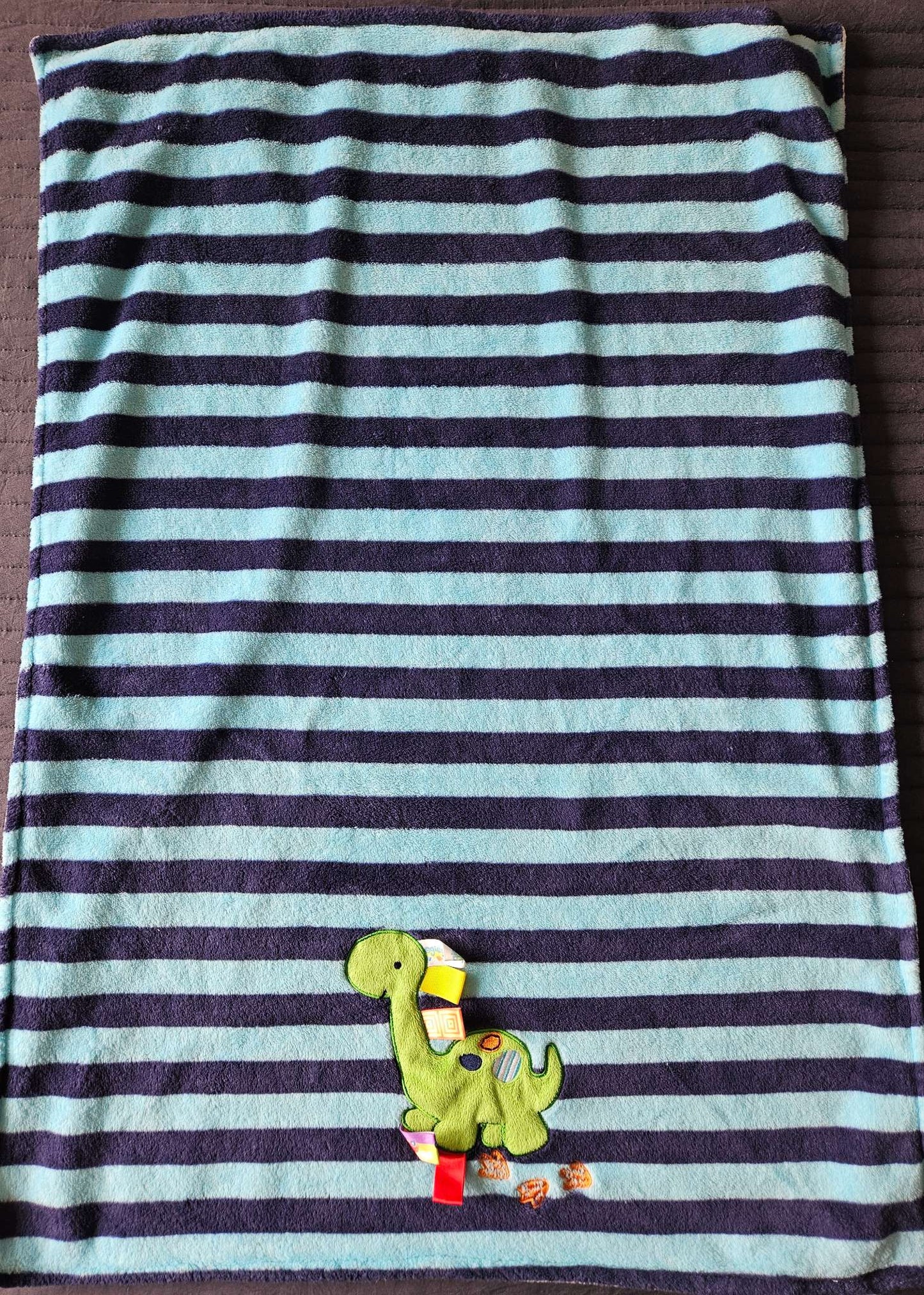 Taggies dinosaur fleece baby blanket