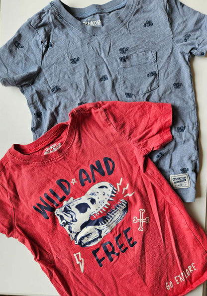 Osh kosh dinosaur and monster truck t-shirts , Kids 4/4T