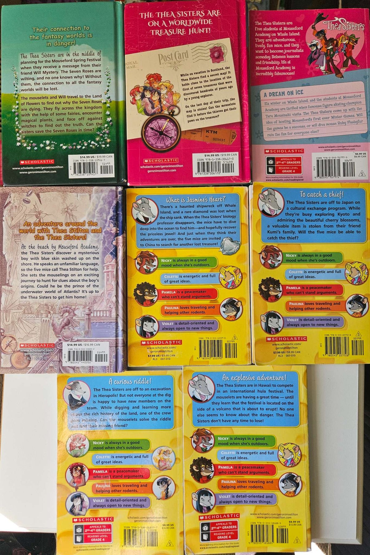 Thea Stilton chapter books set of 8