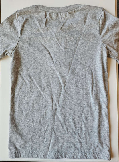 Carters grey striped button t-shirt, Kids 7