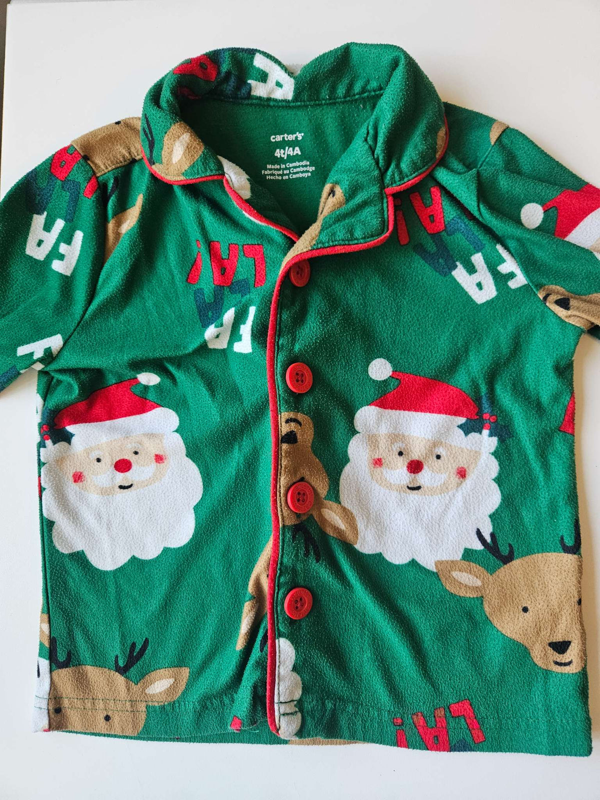 Carters santa pj set , Kids 4/4T