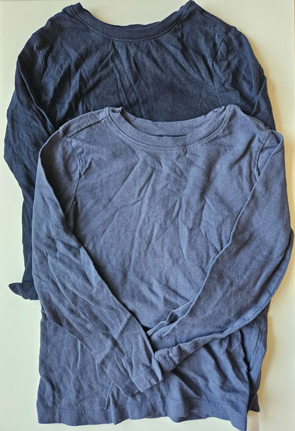 Old navy dark and light blue long sleeve shirts , Kids 5/5T